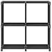 Mobile per 4 Scatole a Cubo Grigio 69x30x72,5 cm in Tessuto - Foto miniatura 3