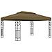 Gazebo con Tetto Doppio 3x4 m Grigio Talpa 180 g / m² - Foto miniatura 1