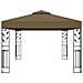 Gazebo con Tetto Doppio 3x4 m Grigio Talpa 180 g / m² - Foto miniatura 2
