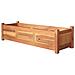 Letti Rialzati da Giardino 2 pz in Legno di Acacia 100x30x25 cm - Foto miniatura 3