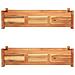 Letti Rialzati da Giardino 2 pz in Legno di Acacia 100x30x25 cm - Foto miniatura 1