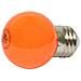 Lampadina LED Goccia Lucida Arancione 1W Attacco E27 Luci di Natale - Foto miniatura 1