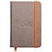 NOTEBOOK RIMBORDATO RIGIDO 9X14 MM 192 PAGINE CARTA AVORIO 90 GR SENZA QUADRETTATURA- CON ELASTICO - Foto miniatura 1