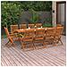 Set da Pranzo da Giardino 11 pz 220x90x75 cm Massello di Acacia - Foto miniatura 1