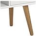 Lokka Credenza Scandinava Bianca Con Mensole E 2 Scomparti Chiusi - Foto miniatura 11