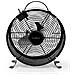 Ventilatore da Tavolo Retrò Diametro 250 mm Potenza 20 Watt 2 Velocità Colore Nero - Foto miniatura 1