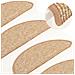 Tappeti Adesivi per Scale 15 pz 56x17x3 cm Nocciola - Foto miniatura 1