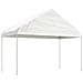 Gazebo Con Tetto Bianco 17,84x4,08x3,22 M In Polietilene - Foto miniatura 2