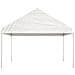 Gazebo Con Tetto Bianco 17,84x4,08x3,22 M In Polietilene - Foto miniatura 3