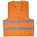 Giubbotto Di Segnalazione Ad Alta Visibilitã  Omologato Colore Arancio - Foto miniatura 1