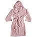 Accappatoio Con Cappuccio In Morbida Spugna Mod. Sophie Tinta Unita Vari Colori Xl Orchidea - Foto miniatura 1