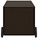 Contenitore Da Giardino Con Ruote Marrone 190l In Polyrattan - Foto miniatura 6