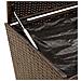 Contenitore Da Giardino Con Ruote Marrone 190l In Polyrattan - Foto miniatura 7