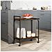 Carrello Da Cucina Rovere Fumo 60,5x31x72,5cm Legno Multistrato - Foto miniatura 3