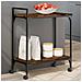 Carrello Da Cucina Rovere Fumo 60,5x31x72,5cm Legno Multistrato - Foto miniatura 1