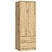 Armadio A 2 Ante Battenti E Cassetti S60, 60x51x180 cm, Colore Quercia Artisan - Foto miniatura 1