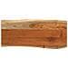 Piano Tavolo 100x40x3,8 Cm Rettangolare Legno Acacia Bordi Vivi - Foto miniatura 1