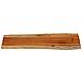 Piano Tavolo 100x40x3,8 Cm Rettangolare Legno Acacia Bordi Vivi - Foto miniatura 3