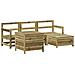Set Divani Da Giardino 5 Pz In Legno Impregnato Di Pino - Foto miniatura 1
