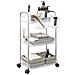 Carrello Portaoggetti A 3 Livelli 37x28x68 Cm In Acrilico - Foto miniatura 1