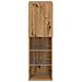 Mobile TV con Luci LED Rovere Artigianale 30,5x30x102 cm - Foto miniatura 5