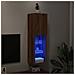 Mobile TV con Luci LED Rovere Artigianale 30,5x30x102 cm - Foto miniatura 6