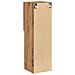 Mobile TV con Luci LED Rovere Artigianale 30,5x30x102 cm - Foto miniatura 8