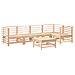 Set Salotto Da Giardino 6 Pz In Legno Massello Di Pino - Foto miniatura 2