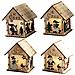 Casetta In Legno Decorativa Con Luce Led Design Casuale - Foto miniatura 1