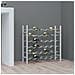Lusso Casadino -  Portabottiglie Per 36 Bottiglie Metallo Bianco - Foto miniatura 2