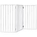 Cancello per Cani Pieghevole 3 Pannelli Bianco 150 cm Pioppo - Foto miniatura 1