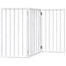 Cancello per Cani Pieghevole 3 Pannelli Bianco 150 cm Pioppo - Foto miniatura 6