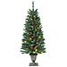 Alberi di Natale Artificiali 2 pz con 100 LED Verde 120 cm - Foto miniatura 3