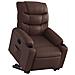 Poltrona Alzapersona Reclinabile Marrone in Similpelle - Foto miniatura 3
