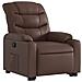 Poltrona Alzapersona Reclinabile Marrone in Similpelle - Foto miniatura 4
