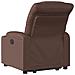 Poltrona Alzapersona Reclinabile Marrone in Similpelle - Foto miniatura 5