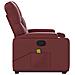 Poltrona Alzapersone Massaggi Reclinabile Rosso Vino Similpelle - Foto miniatura 9