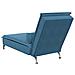 Chaise Longue Massaggi con Cuscino a Rullo Blu in Velluto - Foto miniatura 6