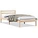 Struttura del letto con testiera Marrone 215,5 x 85,5 x 69,5 cm - Foto miniatura 1