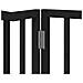 Cancello Cani Porta Pieghevole Nero 12 Pannelli 960 cm Pioppo - Foto miniatura 9