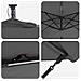 Ombrello a bilanciere a forma di banana Antracite - Foto miniatura 8