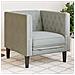 Poltrona Chesterfield Grigio chiaro 71 x 74.5 x 70.5 cm Velluto - Foto miniatura 2