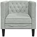 Poltrona Chesterfield Grigio chiaro 71 x 74.5 x 70.5 cm Velluto - Foto miniatura 4