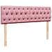 Struttura Letto Pouf con Materasso Rosa 140x200 cm in Velluto - Foto miniatura 8