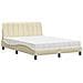 Letto con Materasso Crema 120x200 cm in Tessuto - Foto miniatura 1