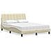 Letto con Materasso Crema 120x200 cm in Tessuto - Foto miniatura 2