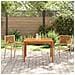 Set da Pranzo per Giardino 3 pcs Beige Poly Rattan - Foto miniatura 4