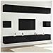 Set mobile TV 8 pcs Rovere nero 100 x 30 x 30 cm - Foto miniatura 2