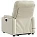 Poltrona Alzapersona Elettrica Reclinabile Crema in Similpelle - Foto miniatura 5