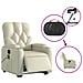 Poltrona Alzapersona Elettrica Reclinabile Crema in Similpelle - Foto miniatura 6
